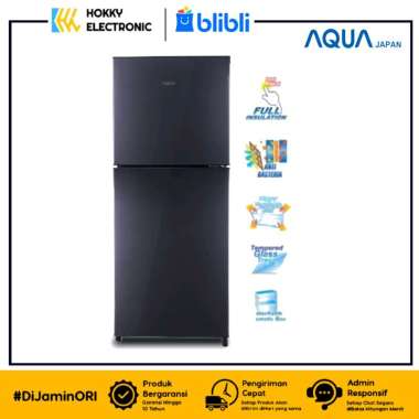 AQUA KULKAS 2 PINTU AQRD -251 KULKAS AQUA 2 PINTU KAPASITAS 169 LITER LOW WATT JAPAN GARANSI RESMI