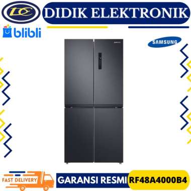 Kulkas SAMSUNG RF48A4000B4 511L Kulkas Side by Side Kulkas 4 Pintu Twin Cooling New