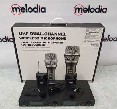 BIEMA UHF2688/SM2 - 2 Wireless Clip On Mic Jepit