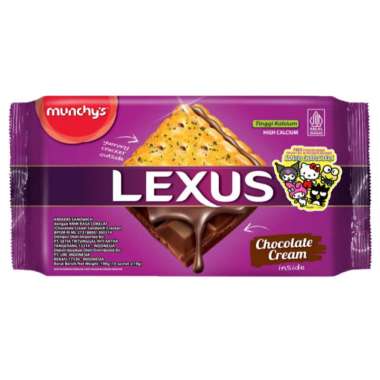 Lexus Biskuit Sandwitch Cream 190gr - Keju Coklat