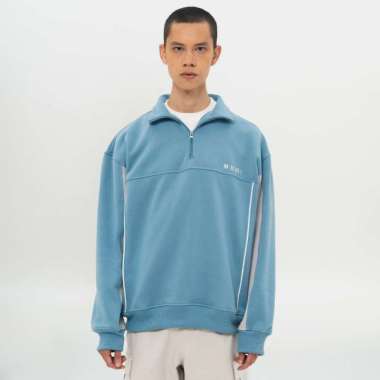 M231 Half Zip Wanderer Living Biru 0716A L