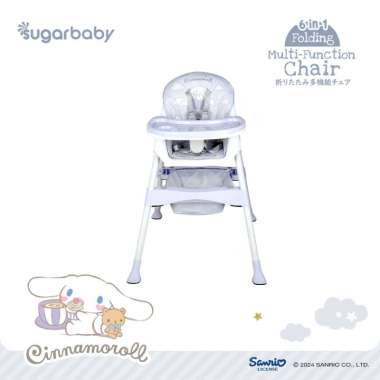 Sugar Baby 6-in-1 Folding Multi-Function Chair Sanrio Collection/Kursi Bayi/Kursi Anak/Kursi Makan A