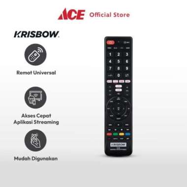 Krisbow Remote Smart Tv Universal Tx01E All In Remote Controller Remot Tv Universal Universal Remote