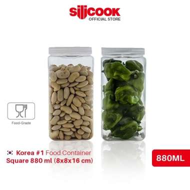 Silicook Square 880 ml (8x8x16.5 cm) - Food Container