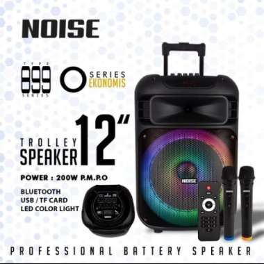 Noise Portable Speaker 12 Inch 899 Bluetooth Free 2 Mic Wireless