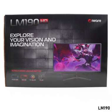 IWARE WIDE LED MONITOR LM19 HD 19" 19 inch VGA + HDMI