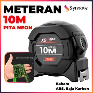 Meteran 10 Meter Pita Neon Kunci Otomatis Meteran Tukang Measuring Tape Meteran 10m