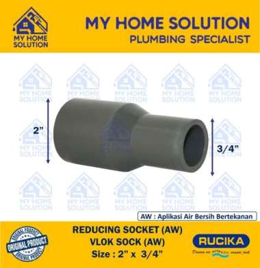REDUCING SOCKET | VLOK SOCK | VLOK SOK 2" x 3/4" RUCIKA Tipe AW