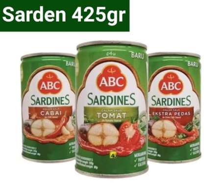 Sarden ABC 425gr Terlaris Ikan Kaleng lezat Tomat 425gr
