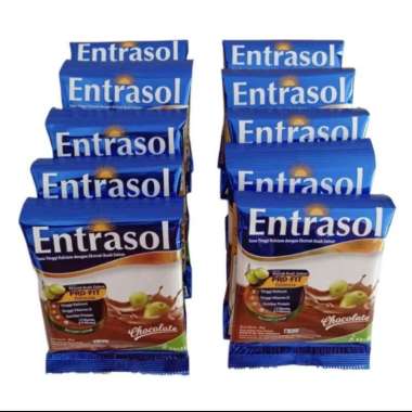Entrasol Susu Entrasol Sachet Renceng Isi 10pcs Vanila Cokelat Membantu Merawat Tulang dan Gigi Coke