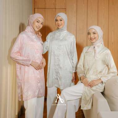 HERITAGE TUNIK PREMIUM SILK PRINT MOTIF ELEGAN BUNGA L-XL PRISA