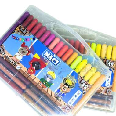 Gel Crayon | Silky Crayon | Krayon Macs 48 Warna Dapat Dicuci