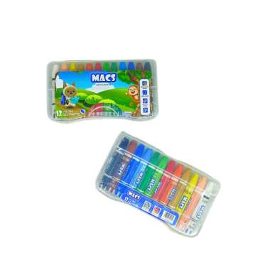 Crayon Oil Pastel | Krayon Macs 12 Warna Color