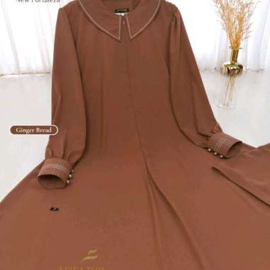 gamis caspea by Afifathin| set gamis simpel syar'i| gamis premium XXL gamis only jetblack