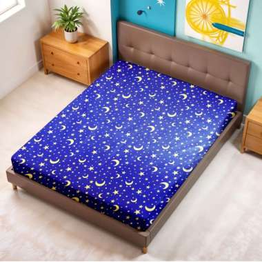 Berkah Saluyu - Sprei Motif Anak Ukuran 160x200cm Motif Karakter NightBlue