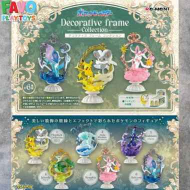 RE-MENT Pokemon Decorative Frame Collection Series Blind Box Figure Rement