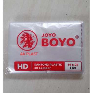 Kantong Plastik HDPE Joyo Boyo 14x27 1kg Buram 0.15 Tahan Panas
