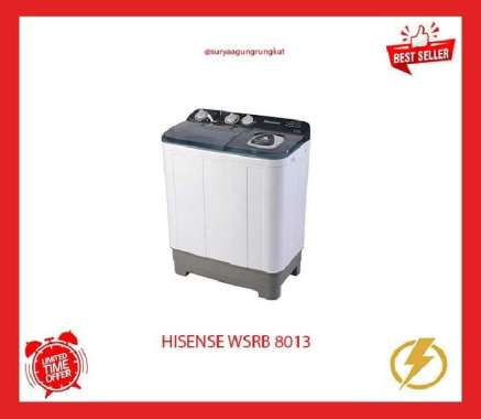 MESIN CUCI HISENSE 2 TABUNG 8 KG 360 WATT - WSRB 8013