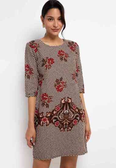 Adikusuma Sackdress Batik Gajah Uling 192125039 - Hitam S