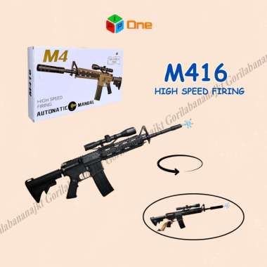 Mainan Tembakan M416 water gel blaster wgg automatic & manual