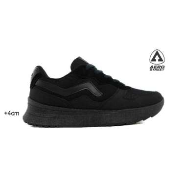 Aerostreet 37-44 Massive Evo Hitam Hitam Hitam - Sepatu Sneakers Casual 43