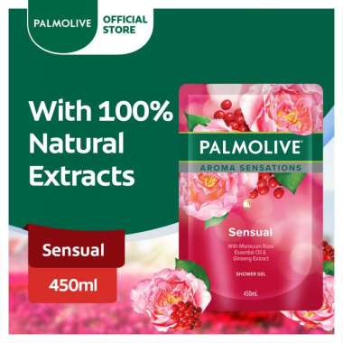 Palmolive sabun mandi cair refill 450 ml (morning tonic / sensual / orchid / milk and honey) sensual