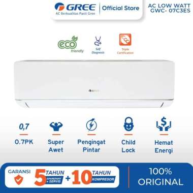 AC LOW WATT GREE 0.75 PK GWC-07C3ES (UNIT ONLY)