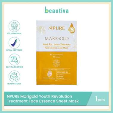 NPURE Marigold Sheet Mask Youth Defense