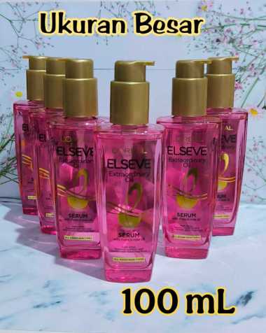 Vitamin Rambut L'Oreal Paris Extraordinary Oil Pink Hair Serum 100 ml (Perawatan Untuk Rambut Kering