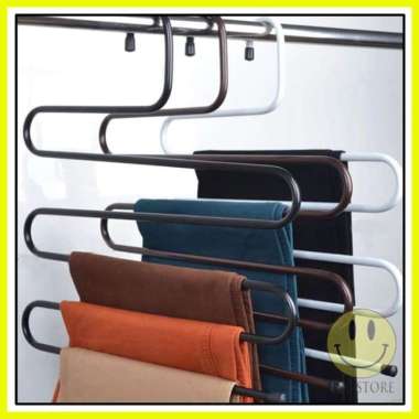 Gantungan Hijab Gantungan Jilbab Hanger Jilbab Hanger Bentuk S hitam