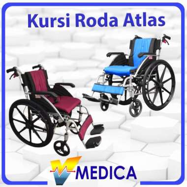 (Instant) Kursi Roda Avico Atlas Deluxe/ Wheelchair Deluxe MAROON