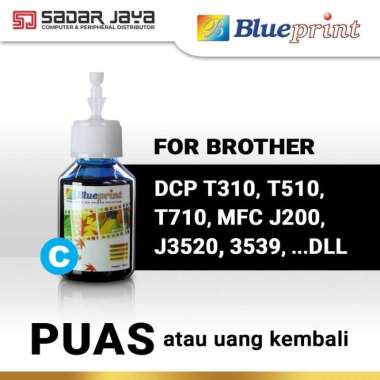 Blueprint Tinta For Brother 100ml Tinta Refill Tinta Printer Brother Cyan