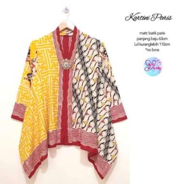 KARTINI PARIS Atasan Batik Blus Batik Blouse Batik Bahan Katun Paris