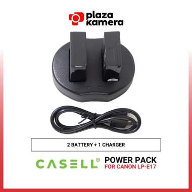Casell Power Pack Canon LP-E17 Battery Plus Charger for Canon EOS M3, M5, M6, EOS RP, DSLR 750D