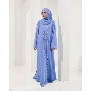 GYORA ABAYA SYARI GAMIS HAJI UMROH HITAM PUTIH TURKEY DRESS ABAYA BASIC ARABIAN BORDIR BUSUI FRIENDL