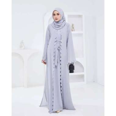 GYORA ABAYA SYARI GAMIS HAJI UMROH HITAM PUTIH TURKEY DRESS ABAYA BASIC ARABIAN BORDIR BUSUI FRIENDL