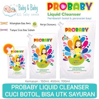 PROBABY Liquid Cleanser 150ml 450ml 700ml - Sabun Cuci Botol Bayi Probaby LC 700ml