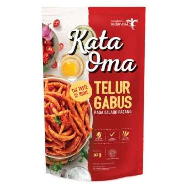 Kata Oma Telur Gabus Rasa Gula Aren / Keju / Balado Padang / Telur Asin 50 gram sambal balado