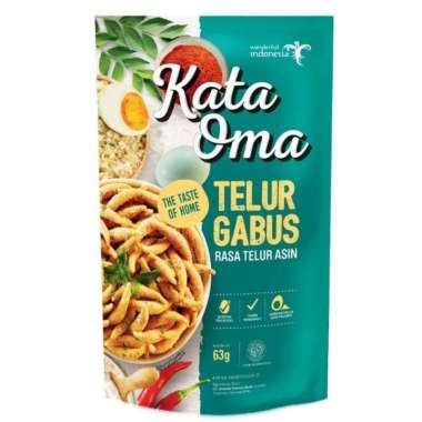 Kata Oma Telur Gabus Rasa Gula Aren / Keju / Balado Padang / Telur Asin 50 gram telur asin