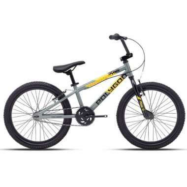 Polygon Travis Sepeda BMX 20 Inci Abu Abu
