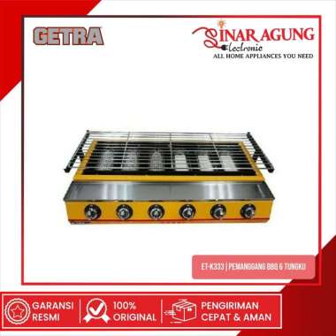 GETRA ET-K333 PEMANGGANG BBQ 6 TUNGKU – GRILL GAS KOMERSIAL ORIGINAL