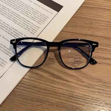 FG Kacamata Transparan Anti Radiasi Wanita Kacamata Korea Fashion Retro Bentuk Kotak Eyeglasses K72