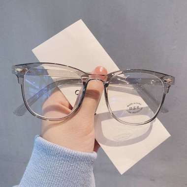FG Kacamata Transparan Anti Radiasi Wanita Kacamata Korea Fashion Retro Bentuk Kotak Eyeglasses K72 
