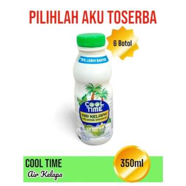 COOL TIME COCONUT WATER Air Kelapa 350 ml - (HARGA 6 botol )