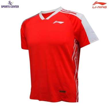 Special Price Kaos / Jersey Badminton Lining Player ATST967 Red S