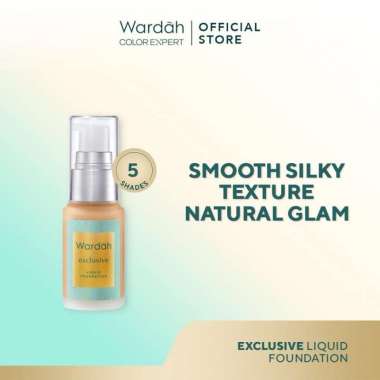 Wardah Exclusive Liquid FOUNDATION - Alas Bedak Wajah - Foundation NATURAL