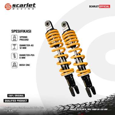 Scarlet Racing - Shock Shockbreaker STLN 8989 Nmax N-Max YELLOW