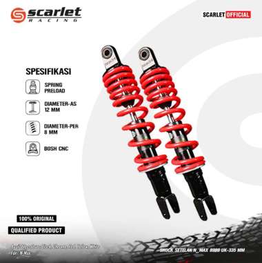 Scarlet Racing - Shock Shockbreaker STLN 8989 Nmax N-Max RED