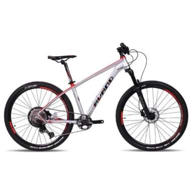 Avand Reigate Sepeda MTB 27.5 Inci Deore 12 Speed Silver Merah