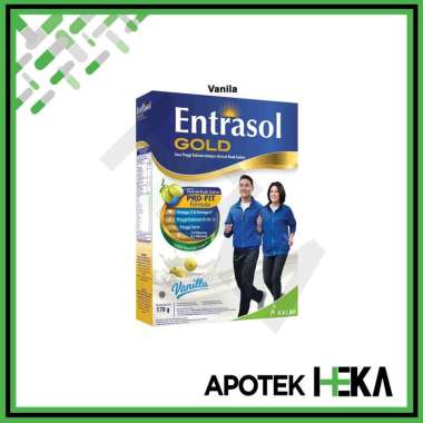 Entrasol Gold 170 g - Susu Tinggi Kalsium Vanila